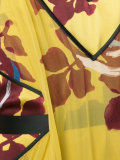 printed ruffled dress