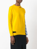 contrast sleeve top