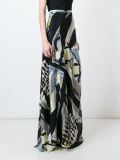 geometric print long skirt