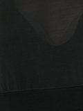 longsleeved fitted panel T-shirt