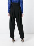 high-waisted trousers