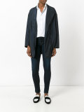 minimal asymmetric front jacket