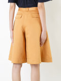 wide-leg cropped trousers