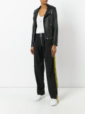 logo panel wide leg trousers 