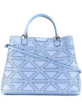 perforated detail tote bag