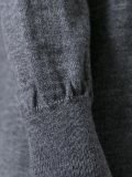 contrast sleeve knitted dress