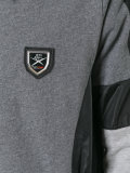 panelled hooded sweatshirt