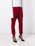 sequined tapered trousers