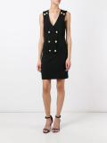 double breasted V-neck dress