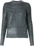 round neck knit blouse
