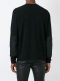 leather patch pocket jumper