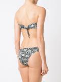 printed bandeau bikini set