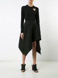 heart embroidered knitted top