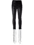 laced skinny trousers