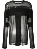 sheer longsleeved T-shirt