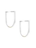 silver single earring