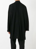 relaxed fit open coat