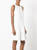 contrast stitch sleeveless dress