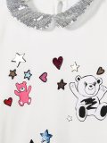 teddy print top