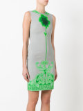 neon print fitted dress