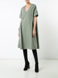 striped oversized dress