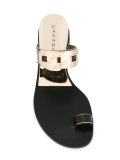 chain detail sandals