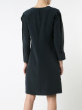 slit round neck dress