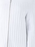 ribbed cold shoulder jumper