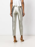 Metallic tailored trousers