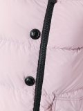 knit sleeve puffer jacket