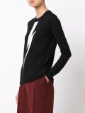 lightning bolt knit jumper