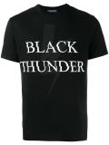 black thunder print t-shirt