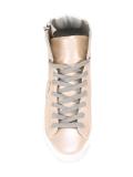 side zip hi-top sneakers