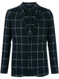 checked blazer