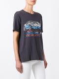 sequinned car print T-shirt