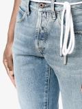 sprayed hem jeans 