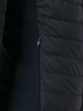 collarless zipped padded jacket
