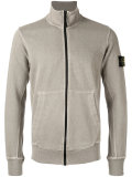 zip-fastened sweatshirt