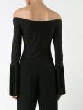 flared sleeve bardot top 
