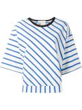 diagonal stripe knit top