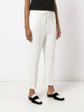 drawstring cropped pants 