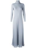 funnel neck maxi dress