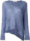 V-neck knitted blouse