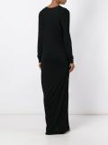 draped long dress