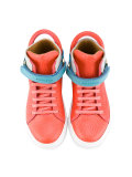 straped hi-top sneakers