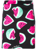 watermelon print straight skirt