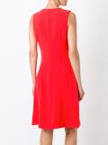 sleeveless flared dress