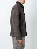 multi-pocket leather jacket