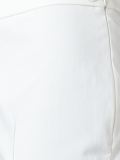 pleated slim cropped trousers