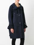 drawstring hood coat